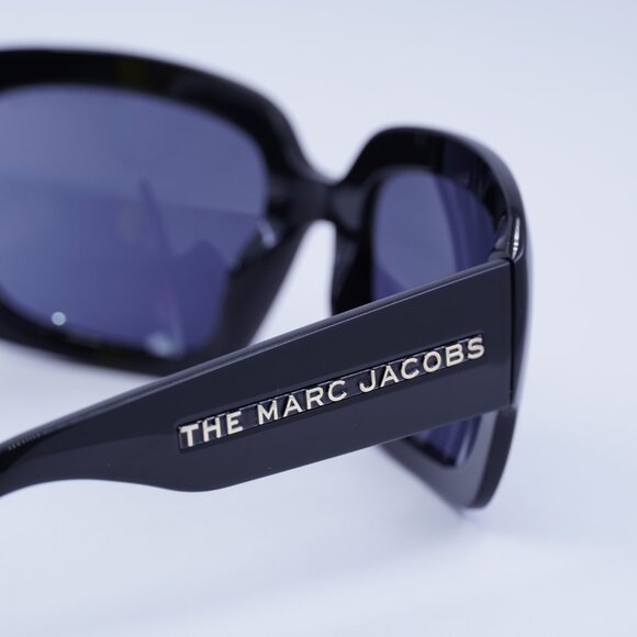 Marc Jacobs MARC 574/S 0807 IR Sunglasses Black Square Frame, Grey Lenses - Picture 5 of 11